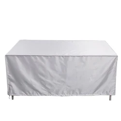 Premium Outdoor Waterproof Square Furniture Cover, Dust and UV Protection Heavy - Duty Lawn Guard - 70x70x70 (Silver)