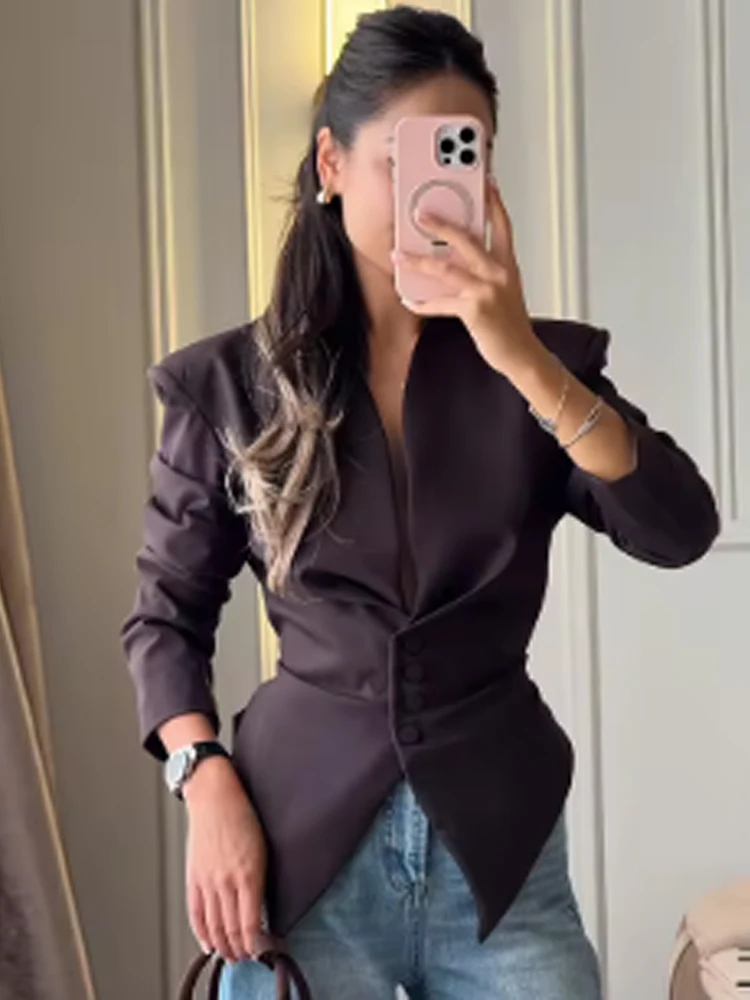 ตัวเลือกสินค้า เสื้อคลุมผูกเชือกเอว หรูหรา ใส่ทำงาน