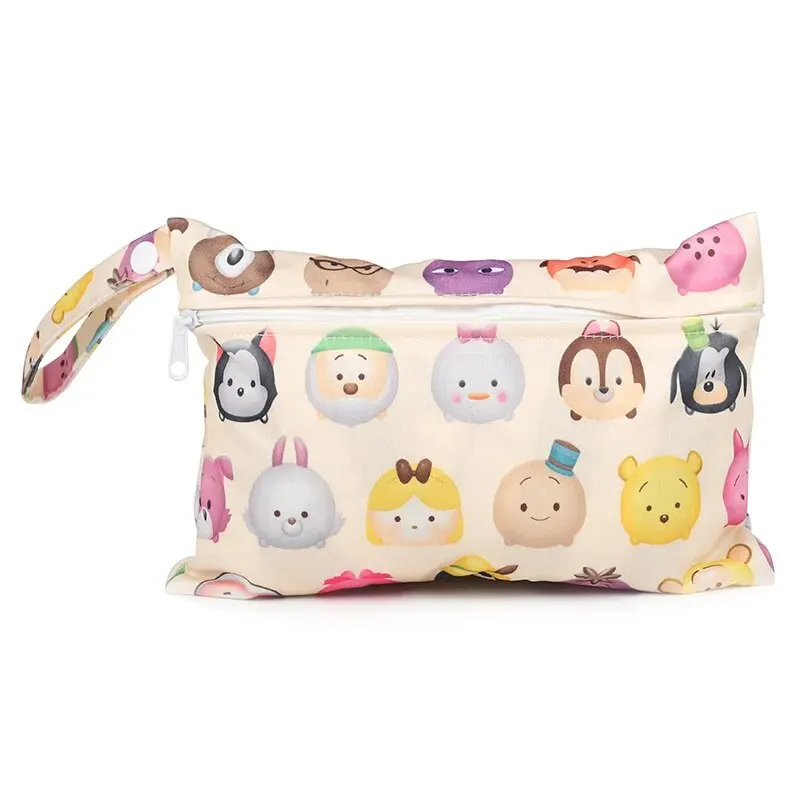 Wet Dry Baby Diaper Bag Mommy Toiletry Bags with Zippered Baby Diapers Waterproof Organizer Reusable 기저귀가방 방수가방