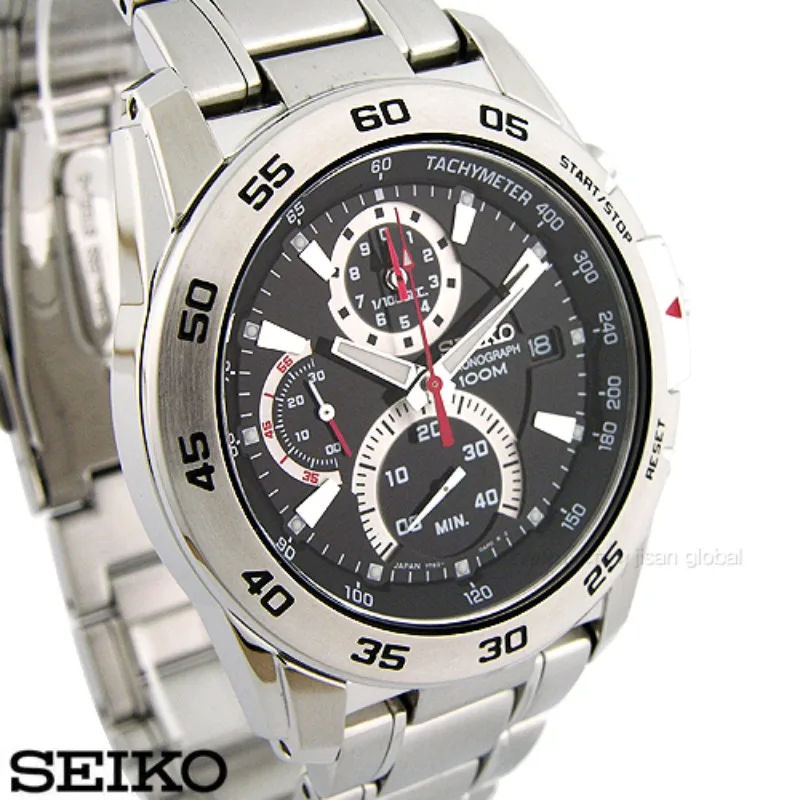 

Мужские кварцевые часы SEIKO-SPC019J1, японские оригинальные повседневные деловые часы, складная металлическая пряжка, Водонепроницаемость 100 метров