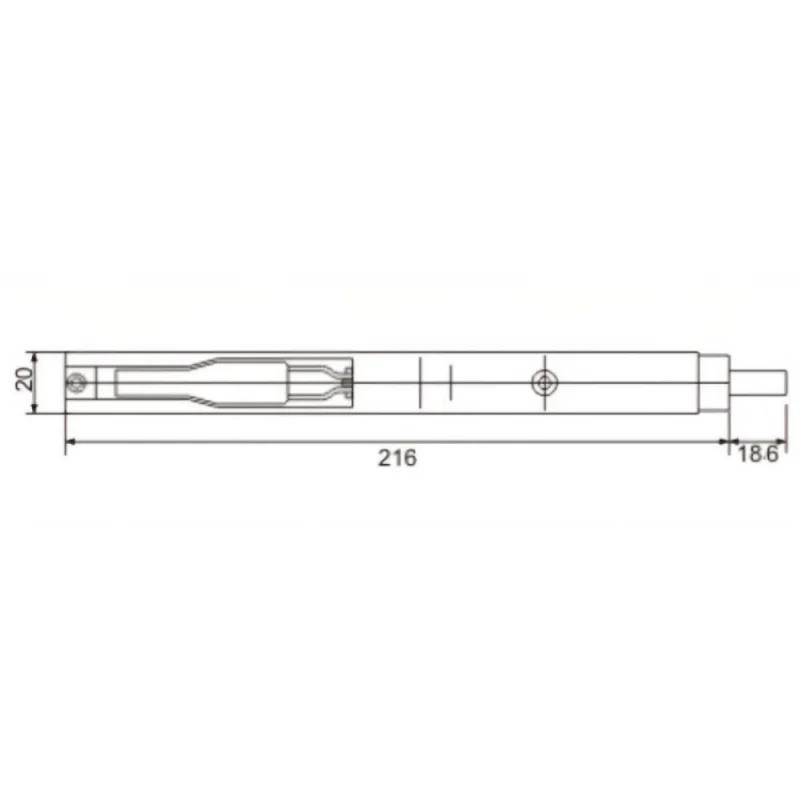 Thermal Break Aluminum Mortise Bolts-Top/Bottom Concealed for Double Leaf Doors, Zinc Alloy Heavy Duty