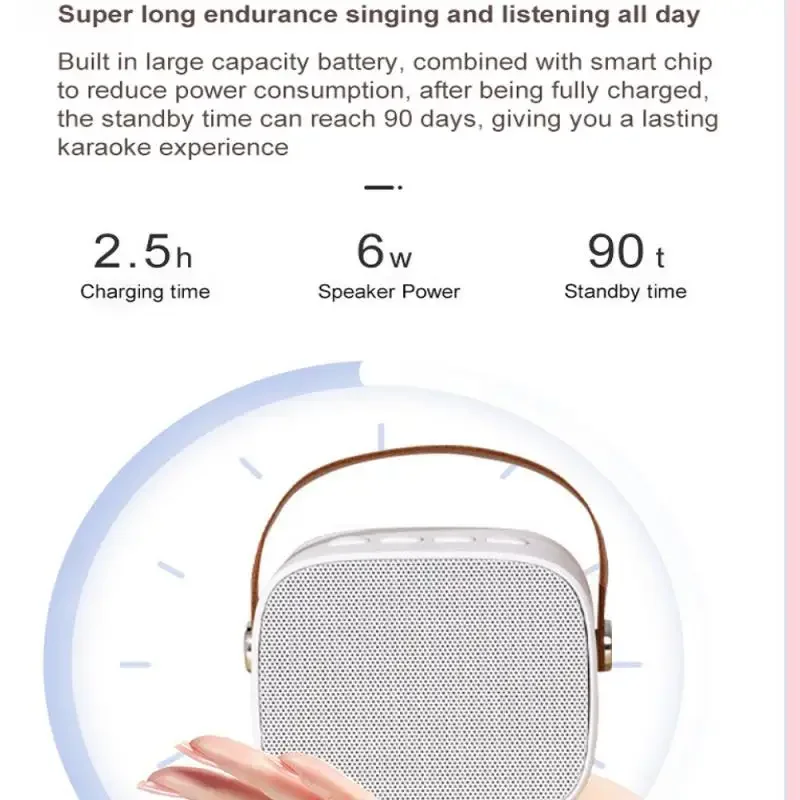 K1 Karaoke Machine Portable Bluetooth 5.3 PA Speaker System with 1-2 Wireless Microphones Home Family Singing bluetooth speaker,mini bluetooth speaker,karaoke speaker