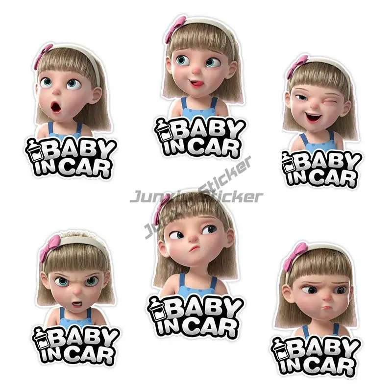Styles Baby On Board Funny Vinyl Decal Baby in Car Sticker Waterproof Auto Decors on Bumper Rear Window