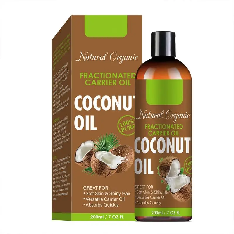 Pure Coconut Oil Relaxing Massage Oil Liquid Carrier Oil Natural Body Moisturizer Skin Lip Body & Hair Oil Moisturizer 200ml create your balance relaxing touch hair