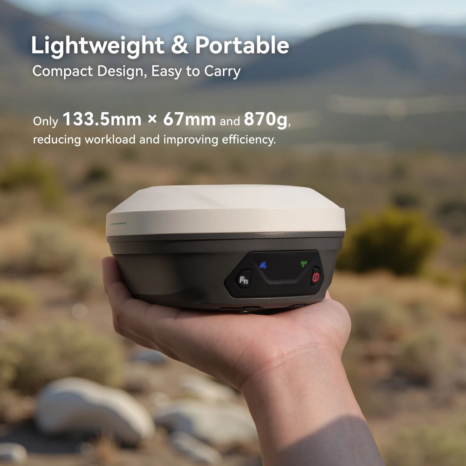 SingularXYZ RTK E1 Lite GNSS 베이스 로버 1년 우선 지원 토지 측량 GNSS 수신기 (경기 환경용)