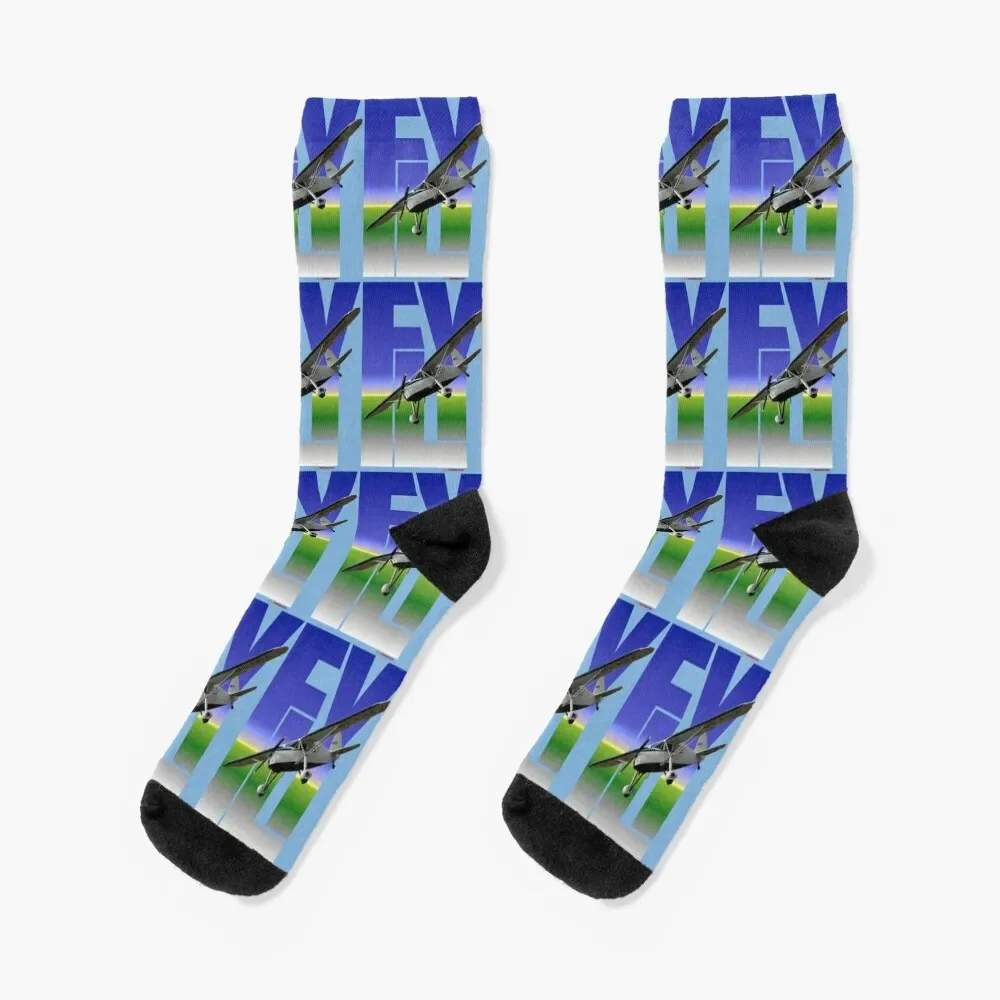 

Fly Design - Fairchild 24 VH-ABZ 20050828 Socks gift hiphop Stockings Socks For Women Men's