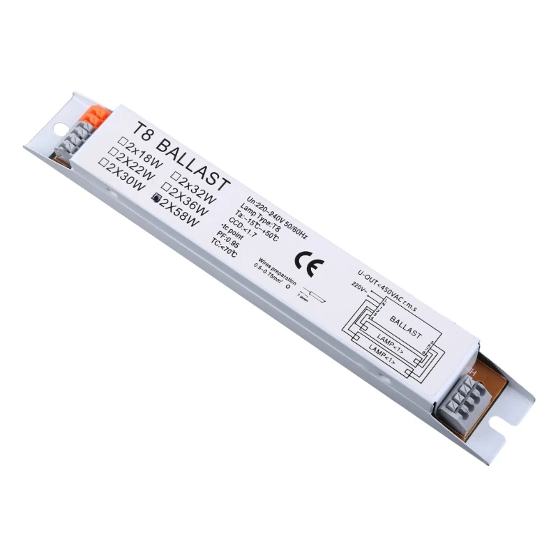 18/30/58W Wide Voltage T8 Adaptable Electronic Fluorescent Lamp Ballast Rapid Instant Start Fluorescent Light Bulbs electronic ballast