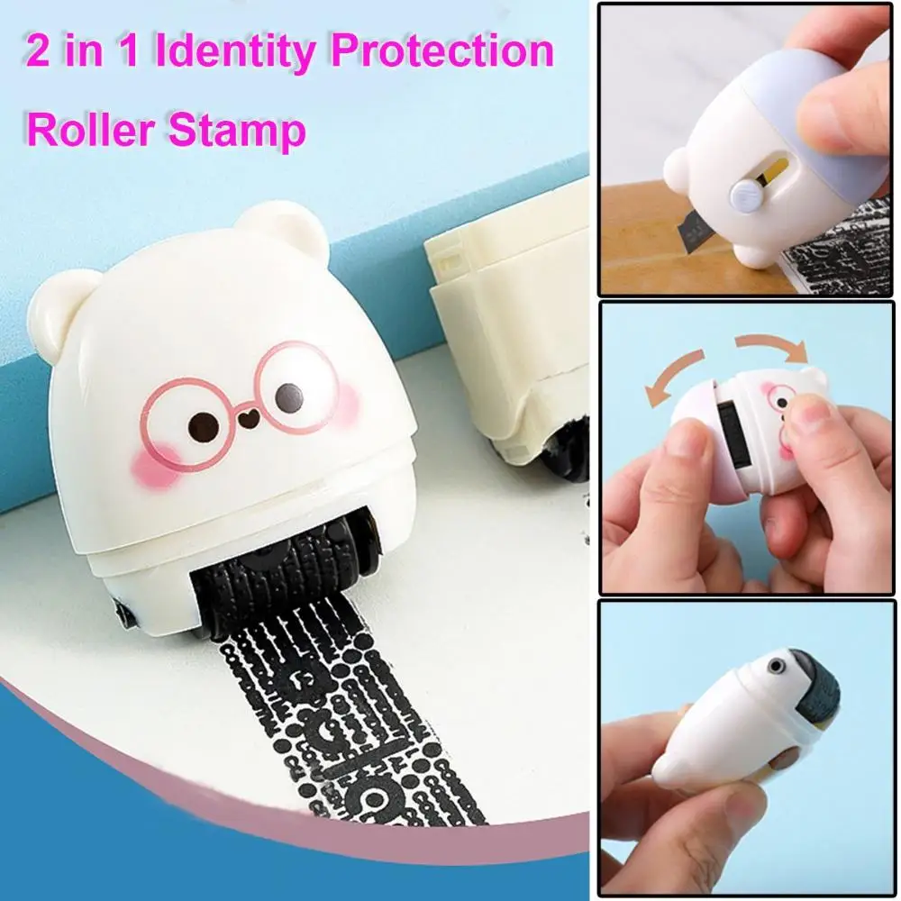 Plastic Identity Protection Roller Stamp for Private Info