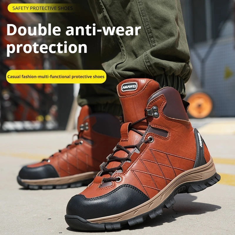 Steel Toe Work Shoes for Men Puncture Resistant