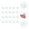100Pcs Whiteboard Pen Clips Plastic Adhesive Pen Holders Pen Clamps for Storing Pens and Pencils White Color 5