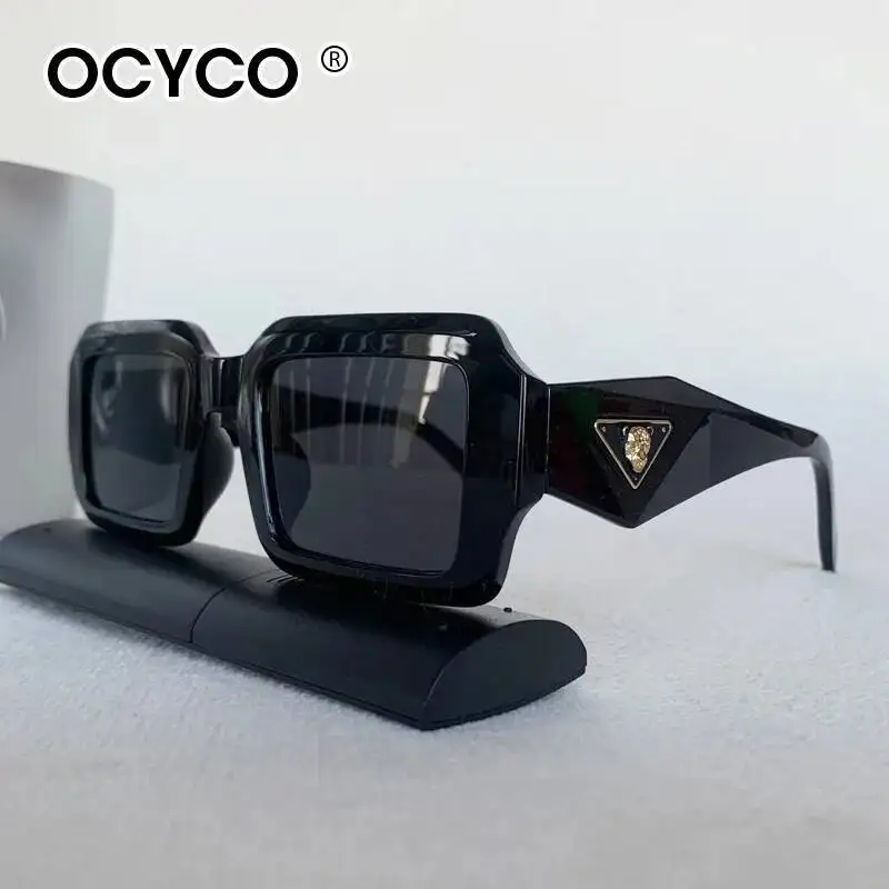 Luxury Square Sunglasses with Vintage Leopard Design