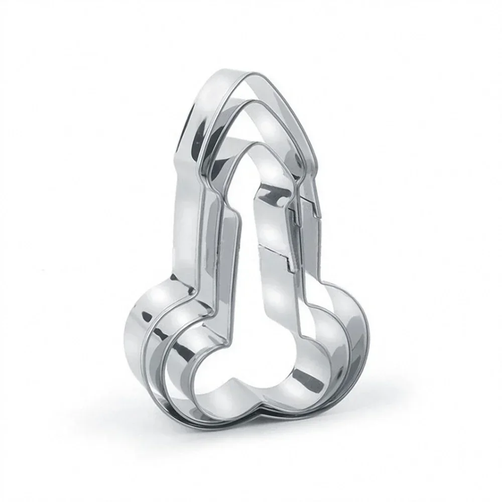 3Pcs/Set 3D Stainless Steel Penis Cookies Cake Tools Fondant Mold, cookie cutter,baking mold,cookie mould,fondant cutter,baking decorating tools