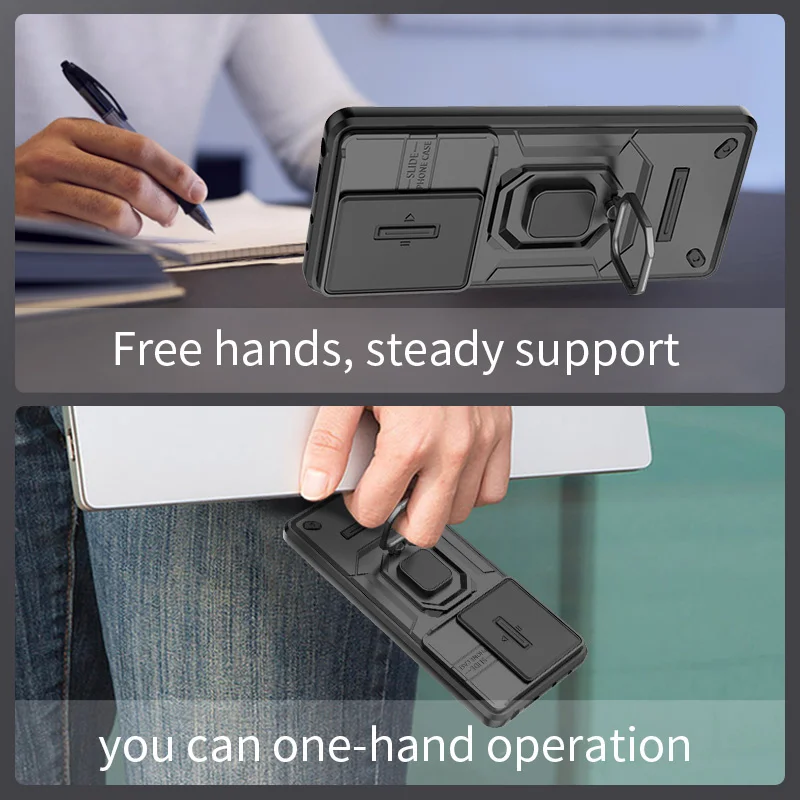 For Xiaomi Redmi Note 13 Pro 4G Case Anti Shock Kickstand Magnet Armor Phone Cases for Redmi Note13 Pro 13Pro 4G Back Cover