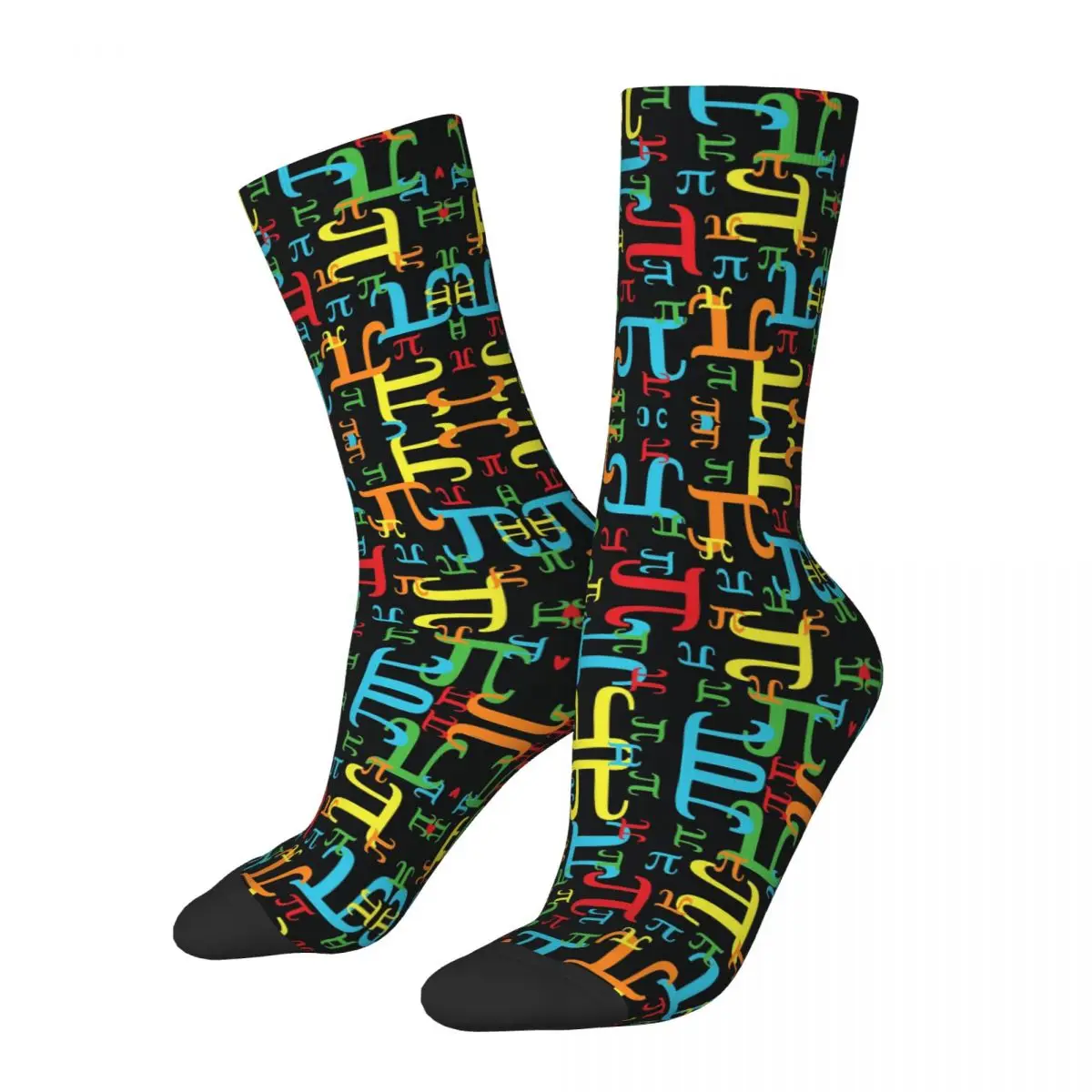 

Pieces Of Pi (Dark Neon) Socks Harajuku Super Soft Stockings All Season Long Socks Accessories for Unisex Birthday Present