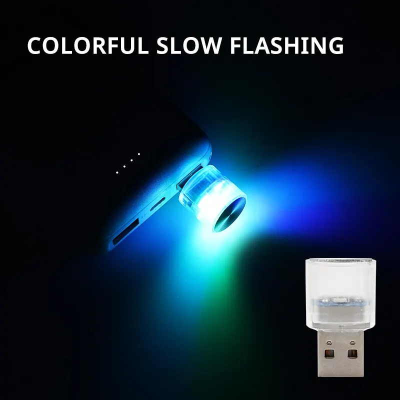 Compact USB LED Ambient Light for Interior Decoration & Portable Use