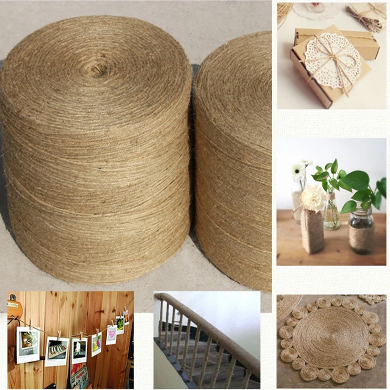 1mm--5mm natural jute rope rope line hand woven tag tied