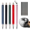 5 Colors All Metal 5.6mm Automatic Pencil 2B 4B 6B 8B Black Lead Core Art Drawing Writing Tool Sketching Manga Design Automatic 2