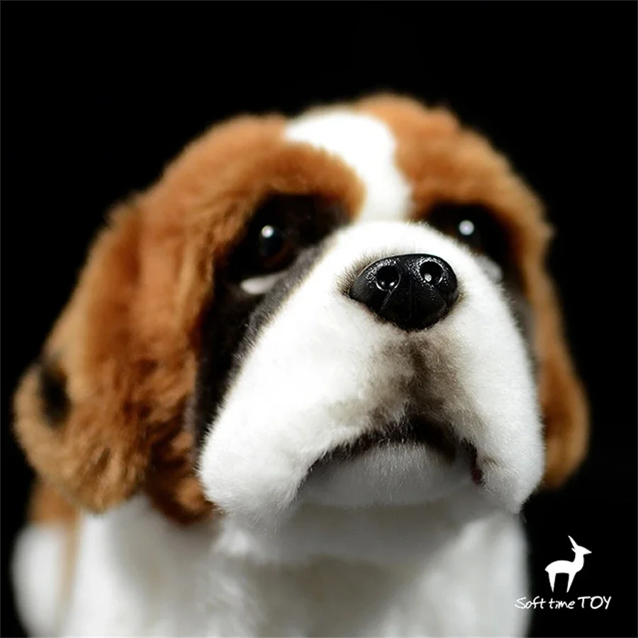 Saint Bernard Dog High Fidelity Anime Cute Plushie Sheep Dog Plush Toys Lifelike Animals Simulation Stuffed Doll Kawai Toy Gifts 5