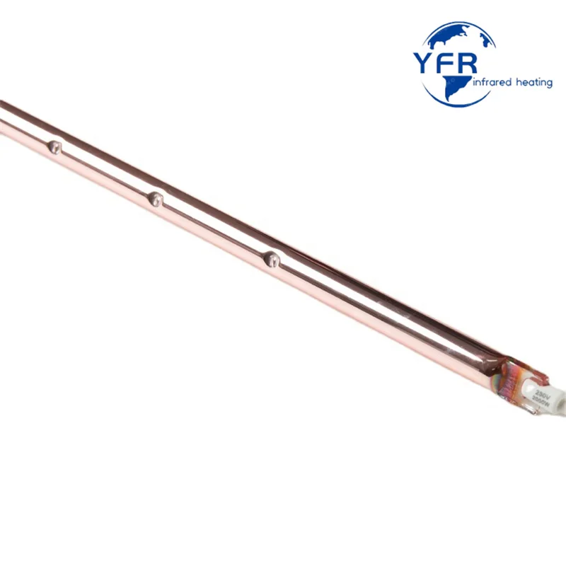 J118 Heater Halogen Bulb Infrared Halogen Lamp 110V/220V 150W 300W 500W Single Spiral Heating Drying Quartz Glass
