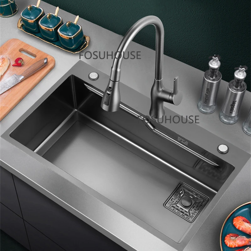 JapaneseStyle304StainlessSteelSinkKitchenFixtureSinkCrockery