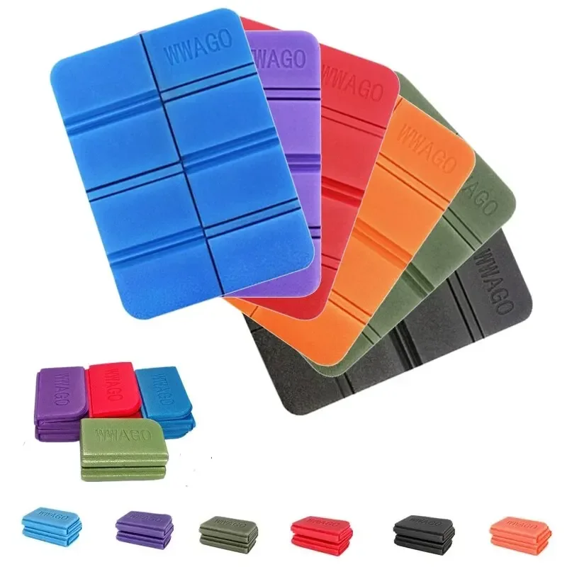 Foam XPE Folding Cushion Beach Camping Portable Moisture Proof Mats Outdoor Portable Waterproof Small Picnic Pad 6 Colors foam pad camping mat moisture proof mat picnic mat