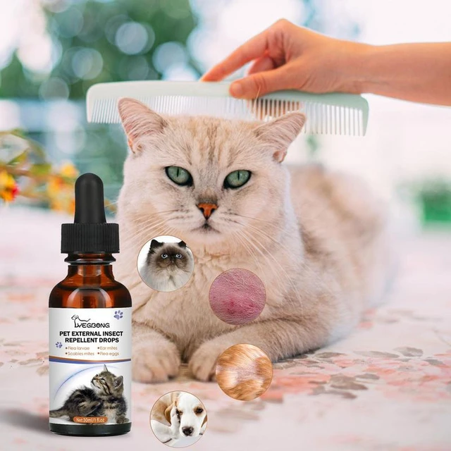 30ml animali domestici cane gatto gocce Anti-pulci Insecti-cide pulci  pidocchi rimozione insetti Spray pulci