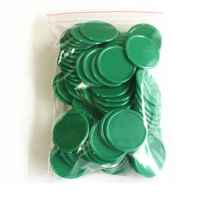 40PCS 37MM 포커 칩 플라스틱 계산 디스크 Adullts 어린이를위한 수학 계산 카드 Juegos De Mesa Familiares Divertidos