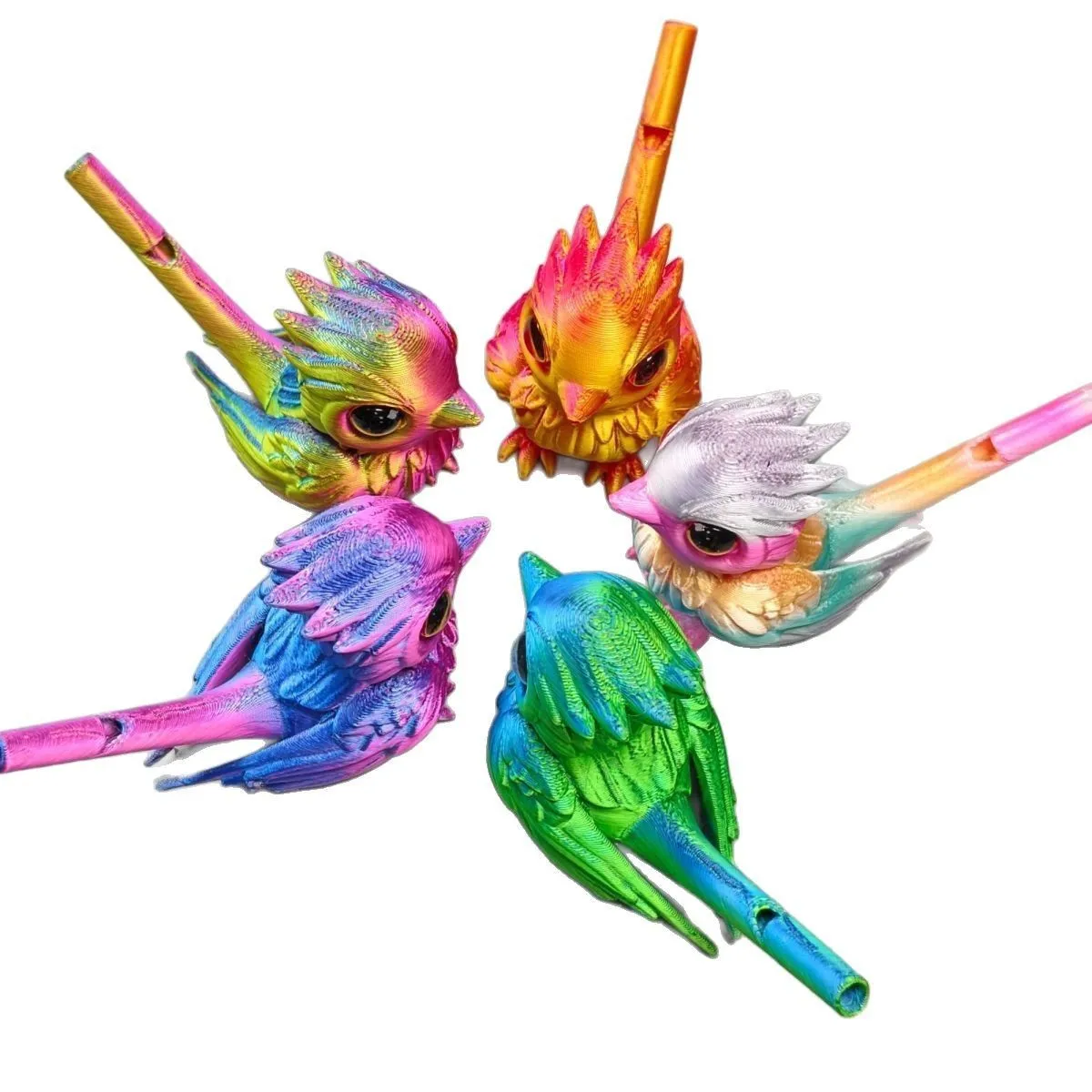 3D Printing Water Bird Whistle for Children Toys Can Add Water To Whistle for Training Bird's Call Kid Toy Desktop Ornament