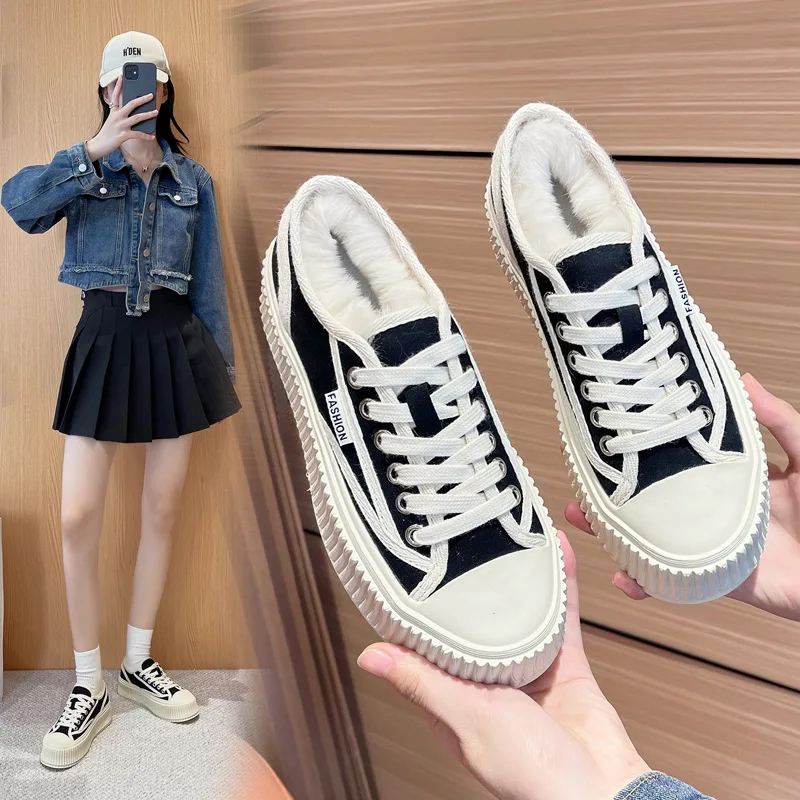 

New Ladies Sneakers Comfortable Breathable Canvas Shoes Fashion Lace Up Flat Ladies Casual Shoes Brand Shoes for Women ZJ236