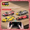 Bruago 1:41/43 488 Challenger Yellow Gte Red Bluetooth Remote Control Car Simulation Dynamic Car Model Collectibles Decoration 1