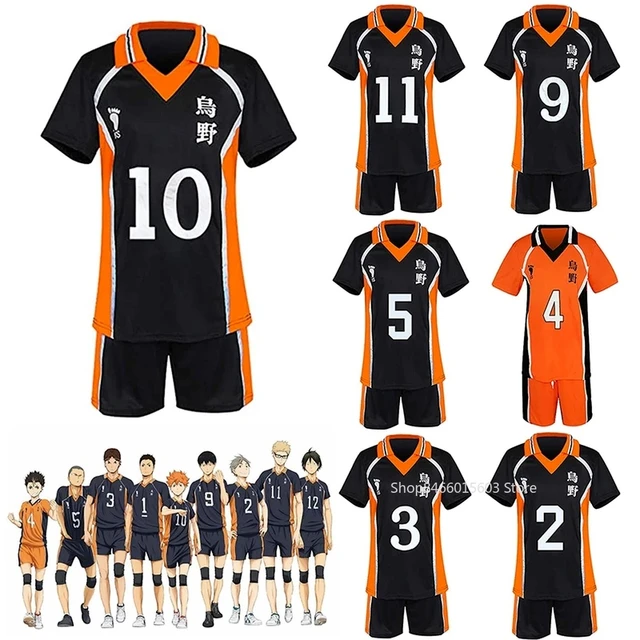 Anime haikyuu hinata syouyou cosplay karasuno uniforme do ensino médio  jérsei voleibol cosplay traje número 10 masculino roupa esportiva -  AliExpress