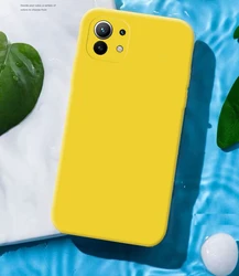 Candy Solid Color Soft Silicone Phone Case - Matte Finish (Yellow)