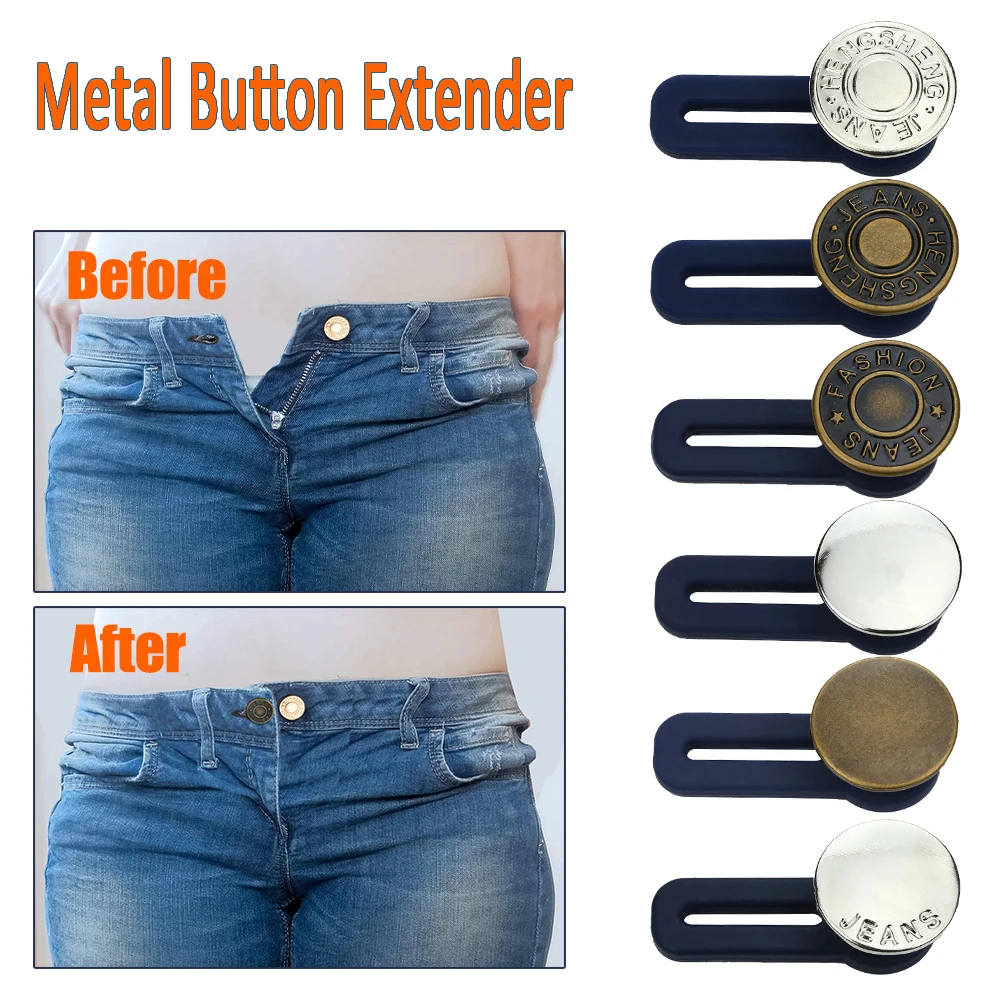 

Button Waist Extender Waist Change Size Button Removable Nail-free Waist Expansion Buckle Pant Waist Expansion Adjustment Buckls