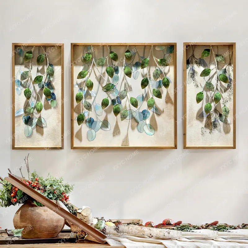 

Коридор Настенный декоративный подвесной креативный Железный деревянный художественный комбинированный Настенный декор трехмерный растение для украшения стен