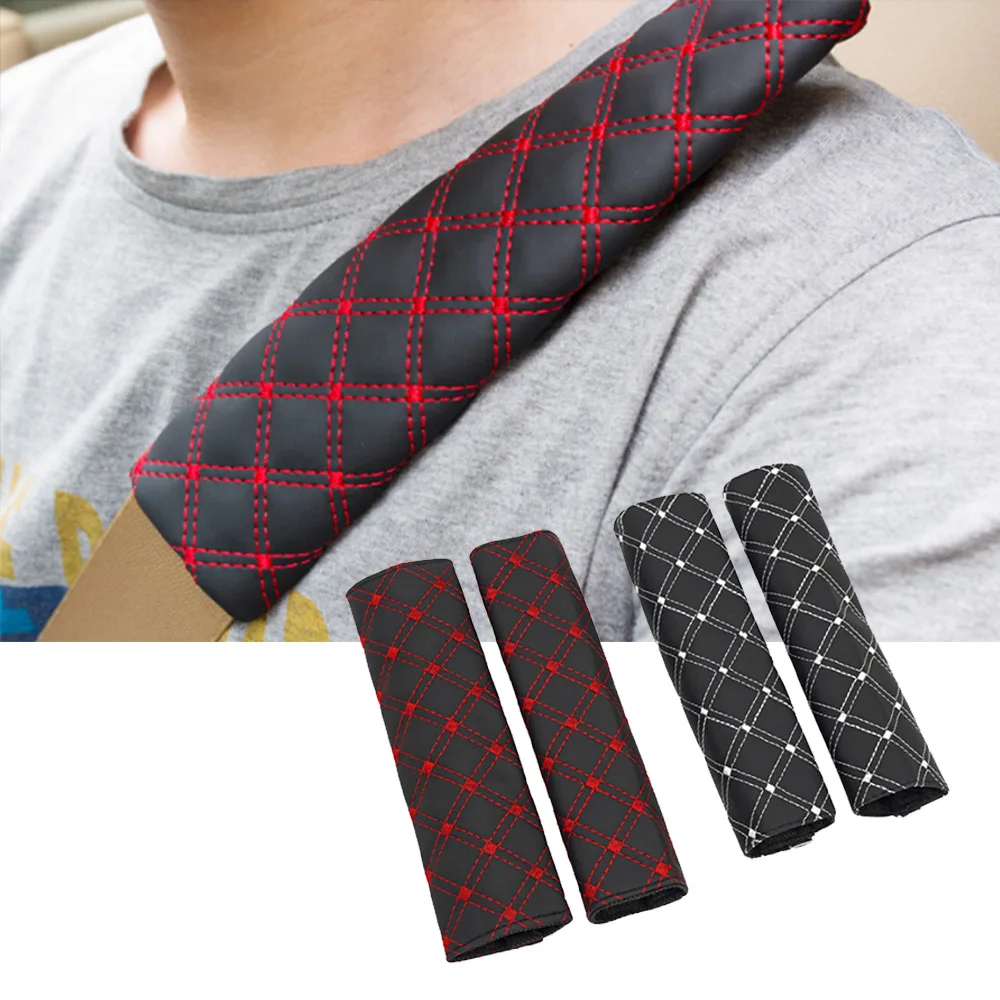 Auto Colorful Child Adults Safety Belt for Cars Shoulder Protection Car Seat Belt Cover Seat Pillow seat belt covers seat belt protector car seat belt accessory safety belt shoulder guard