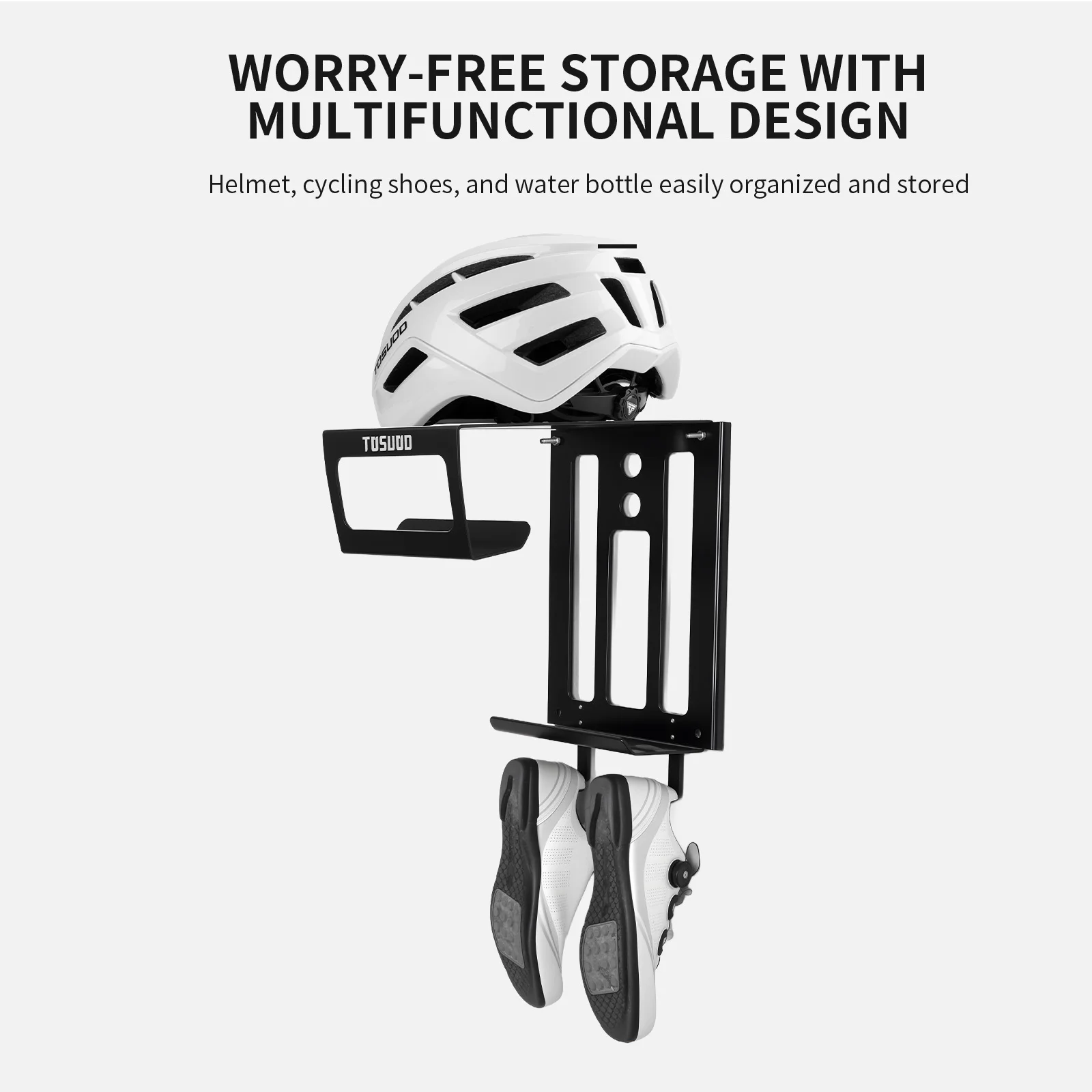 TOSUOD 다기능 2 in 1 벽걸이 자전거 거치대 내구성 실내 보관 주차 수리 스탠드 (MTB, 로드, 전기자전거 사이클링 액세서리용)
