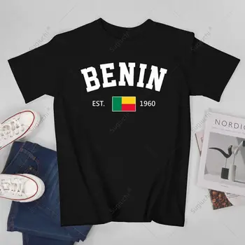 Unisex Men Benin EST.1960 Independence Day Tshirt Tees T Shirts Women Boys 100% Cotton T-Shirt
