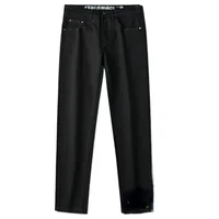 Luxury New Black Jeans Men's High-end Embroidery Stretch Slim Pants Fashion Brand Casual Fashion Long Pants 1