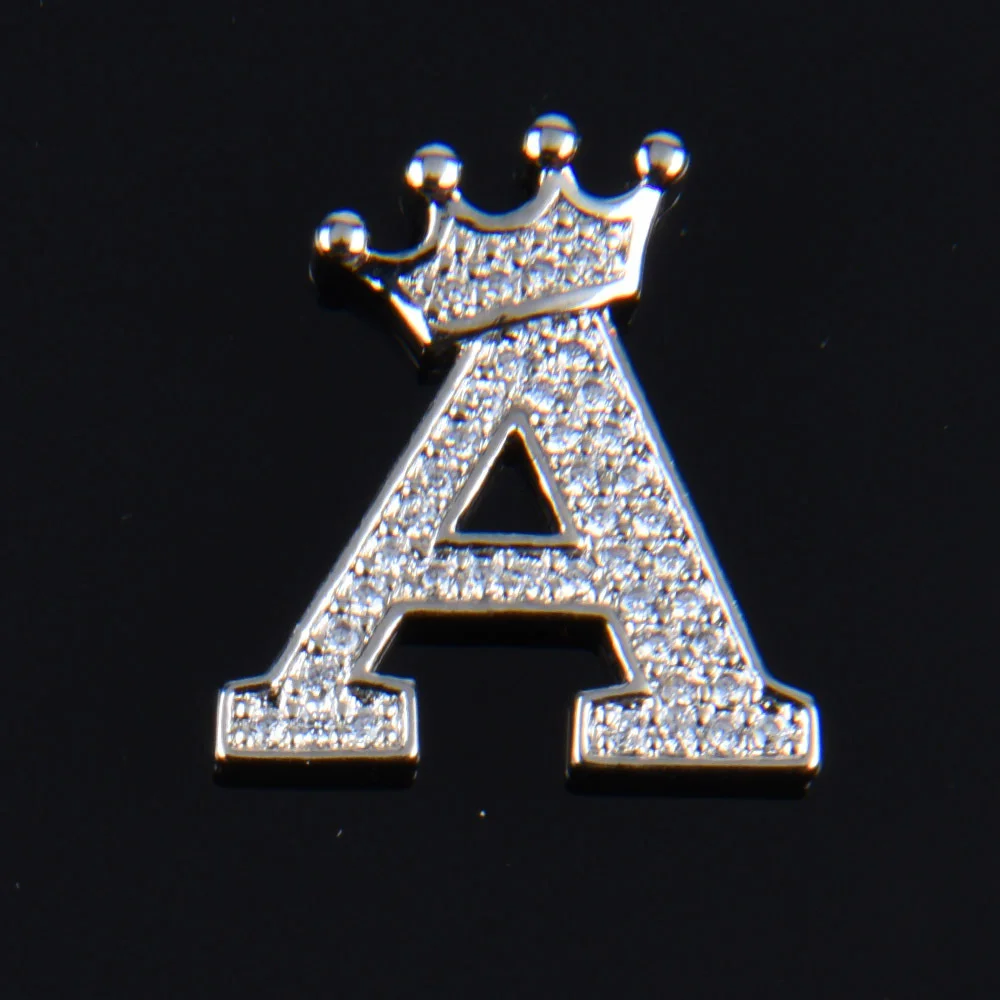 Hot Sale Metal Croc Shoe Charms Crown Letter Bling Rhinestone Shoes Decorations High Quality Butterfly Wristband Accessories