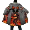 PLstar Cosmos Mens Cloak Tattoo Skull Dragon 3D All Over Printed Fleece Hooded Cloak Unisex Casual Thick Warm Cape coat PF72 3
