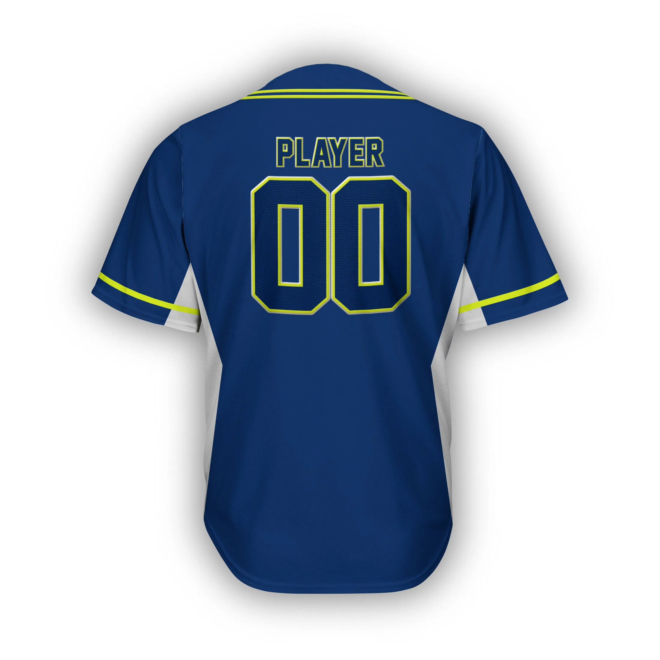Pure High Quality Dark Blue Baseball Jersey Printing Youth Men Blank Sublimated Softball Shirts