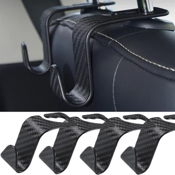 Carbon Fiber Car Seat Hooks (4pcs) 1