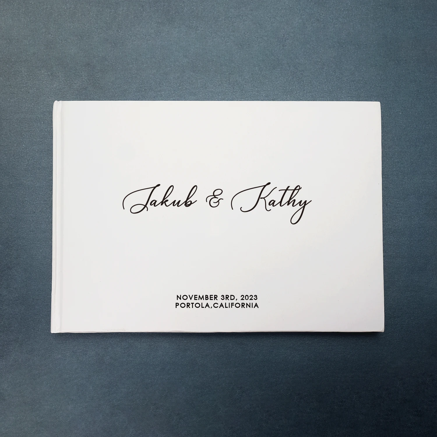 Wedding Guest Book Personalized Wedding Guest Book Journal Elegant Mr and Mrs Message Book