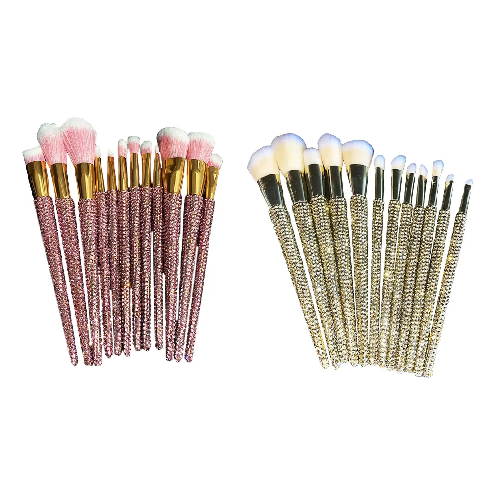

Набор из 12 кистей для макияжа, косметическая кисть для хайлайтера, кисть для растушевки с алмазными шипами для жены