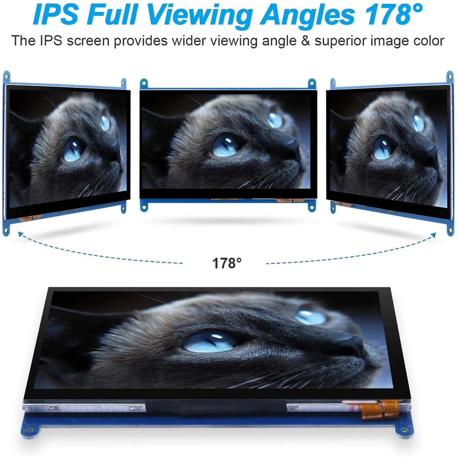 Ultra hd Capacitivo Touch Screen Monitor Hdmi Suporta Windows Linux Raspberry pi Raspberry pi Lcd 1024x600 - Imagem 5