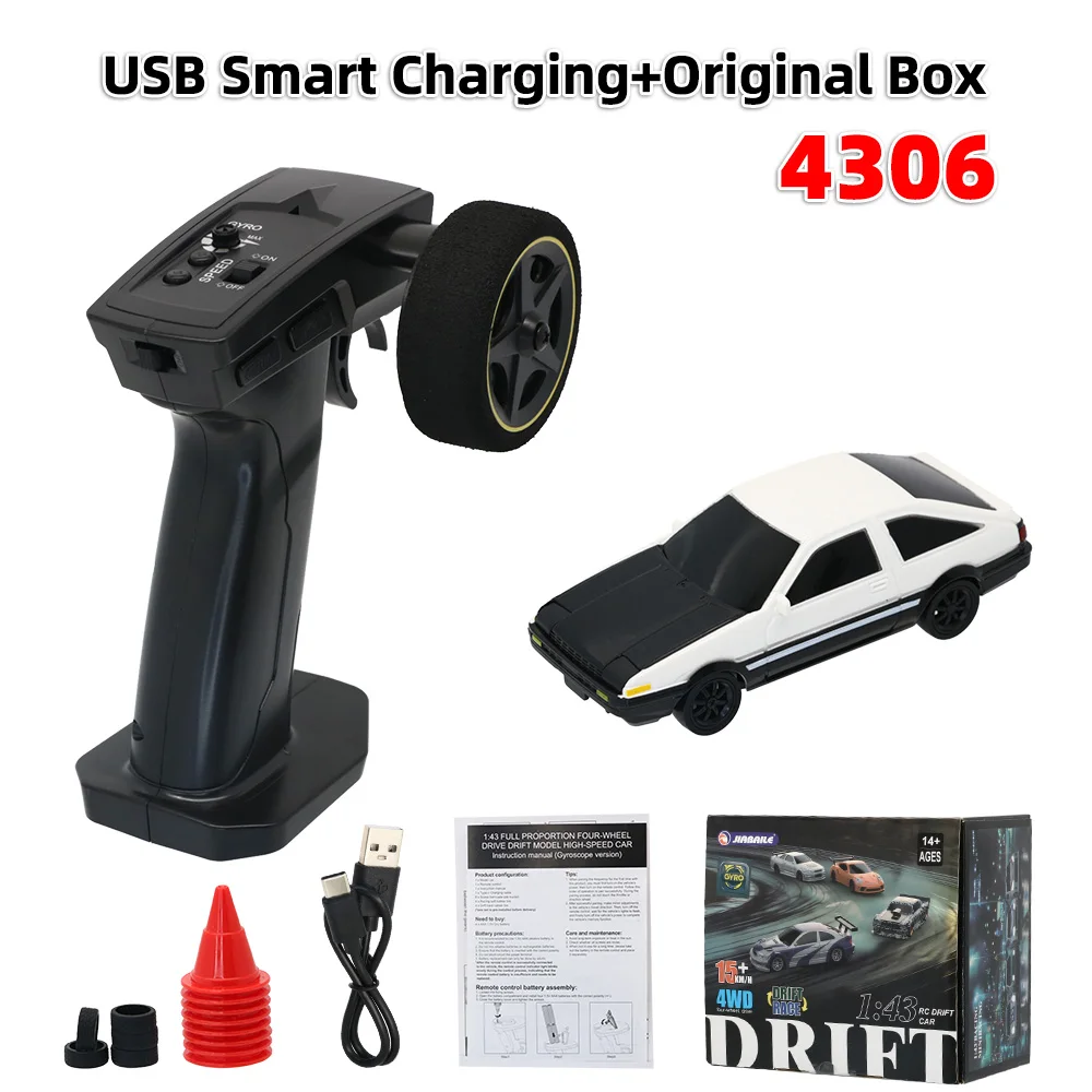 4WD RTR 1/43 RC Speed Car Allradantrieb Funksteuerung 2,4 g Mini Racing Drifting Car Spielzeug Hochgeschwindigkeitsmodell Geschenk für Jungen