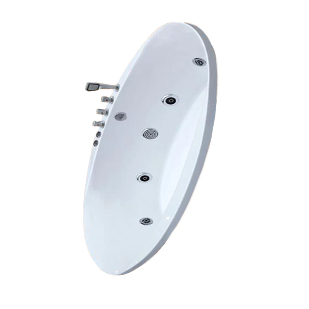 Description Picture 5 of item2230mm Oval Drop-in Fiberglass Whirlpool Bathtub Acrylic Hydromassage Embedded Surfing Tub NS6019