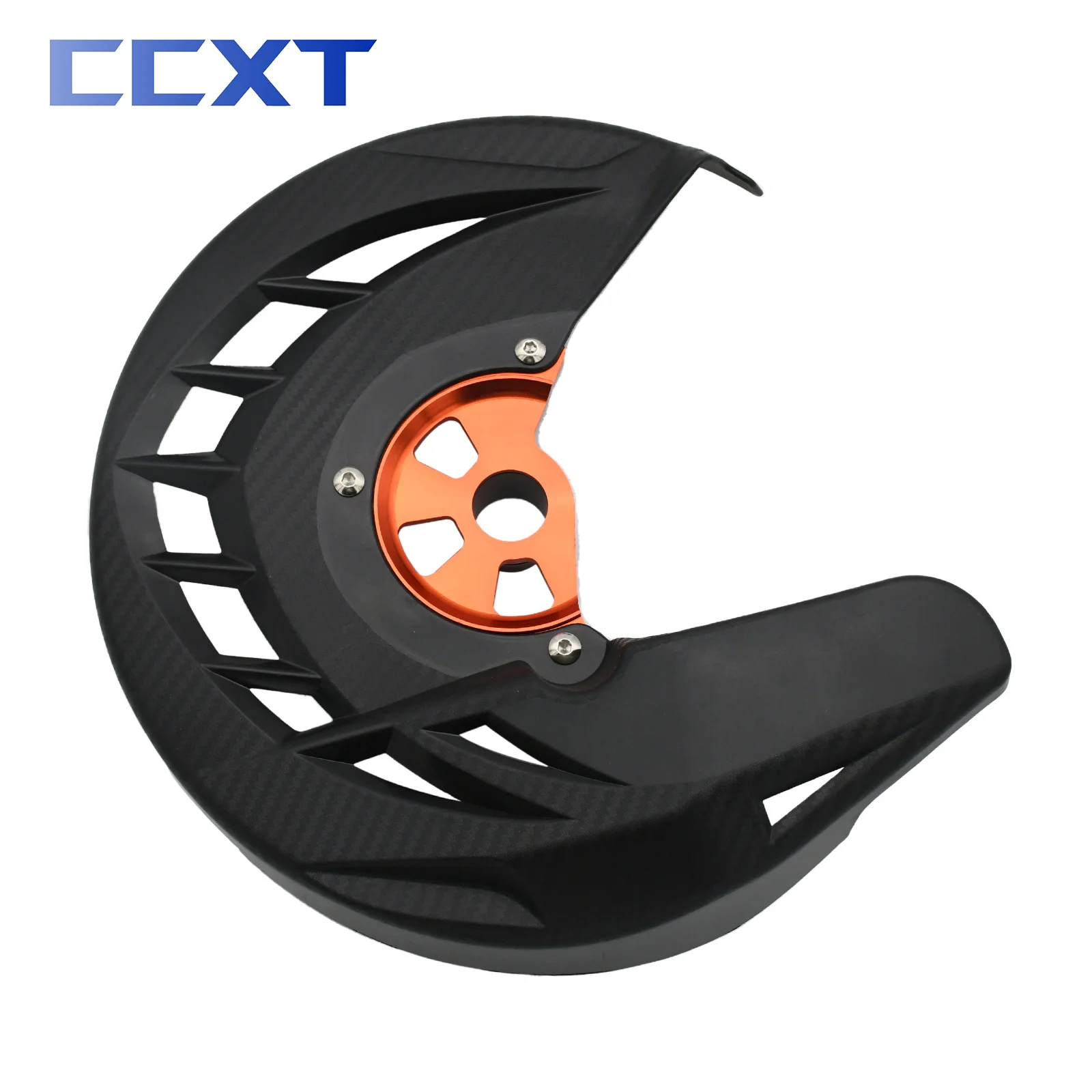 Protezione Disco Freno Anteriore Per KTM - Arancione, In Alluminio E ABS, Per Modelli 2017-2020