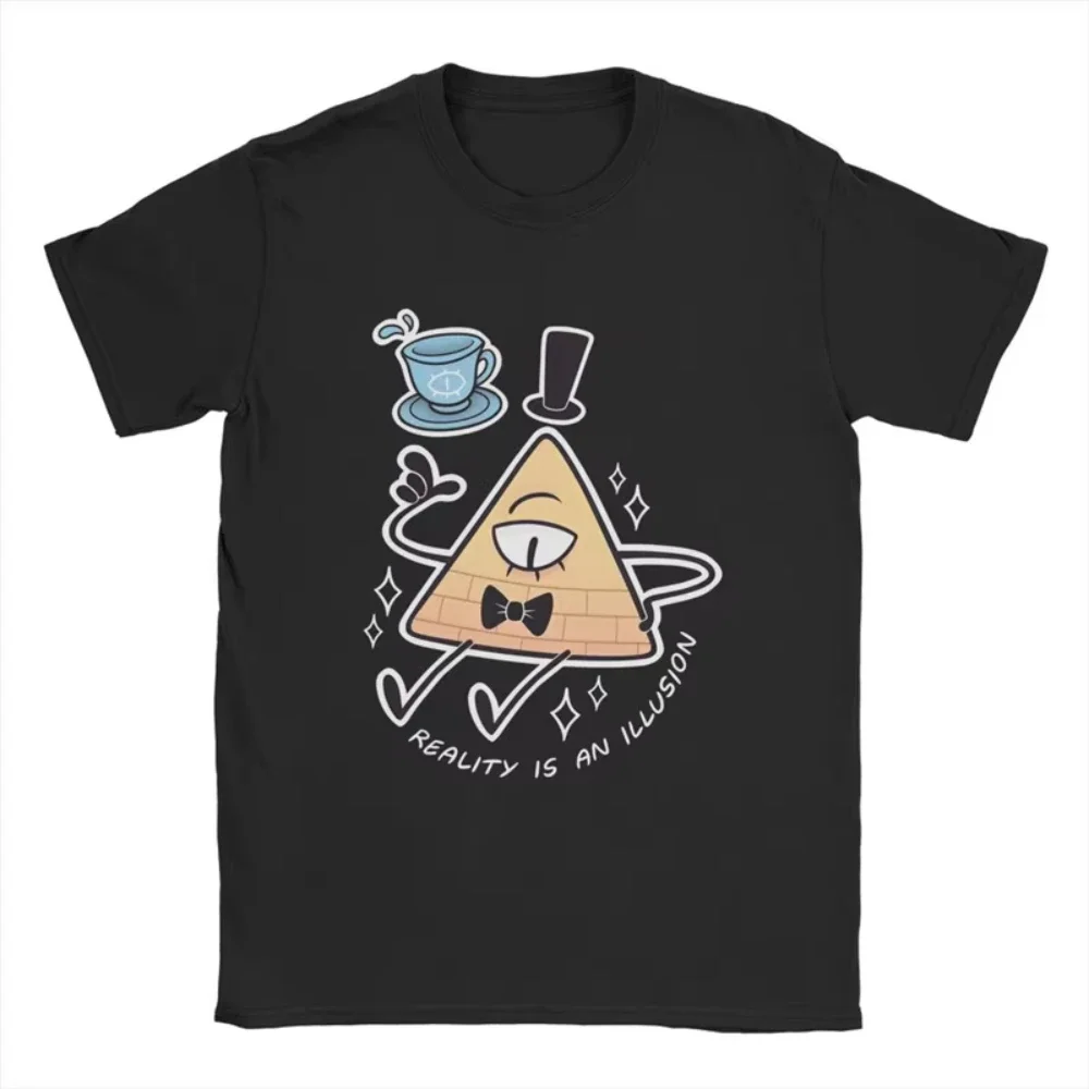 Sommer-Mode-Marken-T-Shirt für Herren und Damen mit Gravity Falls-Motiv und Passwort-Aufdruck, Lässiges Oberteil, Locker Geschnitten, für Fitness