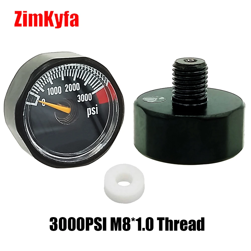 HPA Compressed Air Mini Micro Pressure Gauge Manometre Manometer 1/8BSPP(G1/8),1/8NPT,M10,M8,300bar 350bar Hand Pump Valve Tool